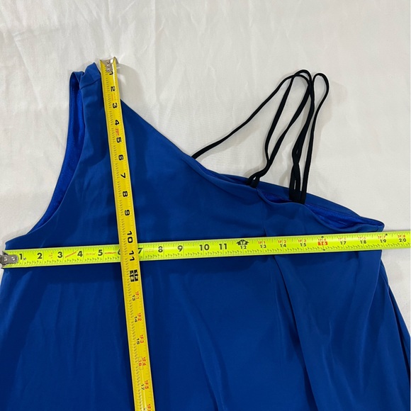 BCBG Royal Blue One Shoulder Woman's Mini Dress XL - Picture 9 of 10